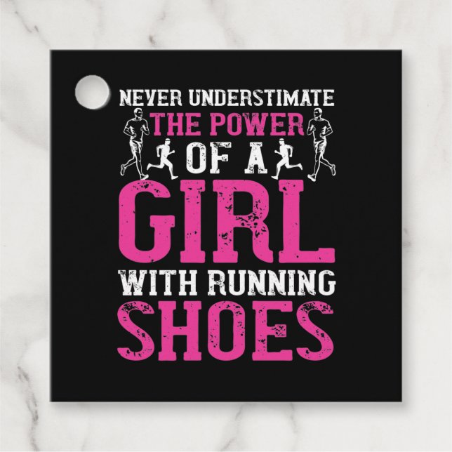 Running - Never underestimate champion Geschenkanhänger (Vorderseite)