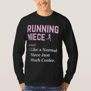 Running Niece Definition Funny Runner Joggen Niec T-Shirt