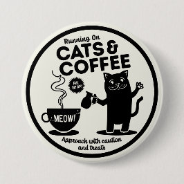 Running on Cats and Coffee Button