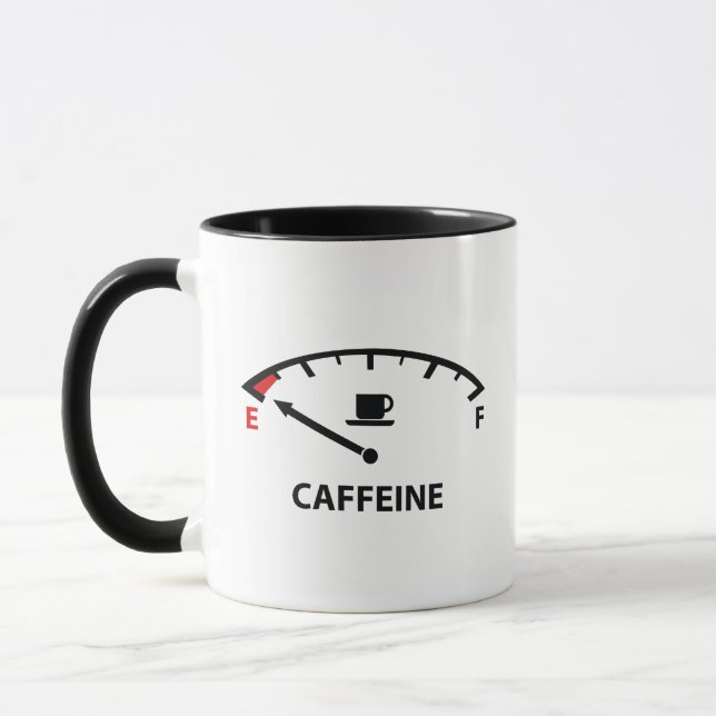 Running On Empty : Kaffeetasse mit Koffein (Links)
