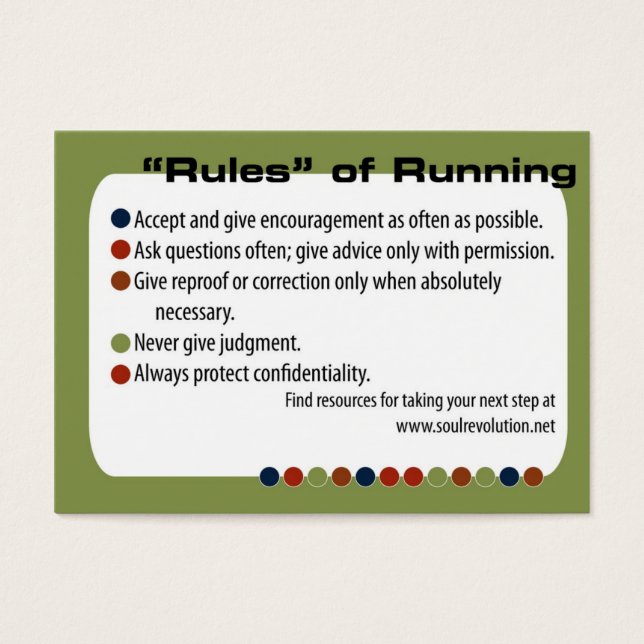 Running Partner Card (Chubby-Karte) (Vorderseite)