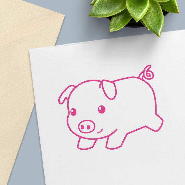 Running Piglet Pig Permastempel (Von Creator hochgeladen)
