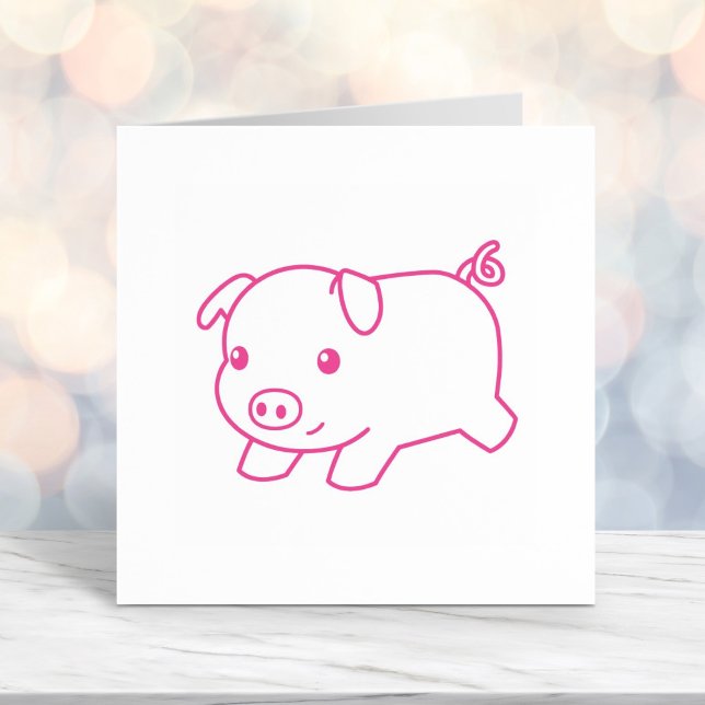 Running Piglet Pig Permastempel (Von Creator hochgeladen)
