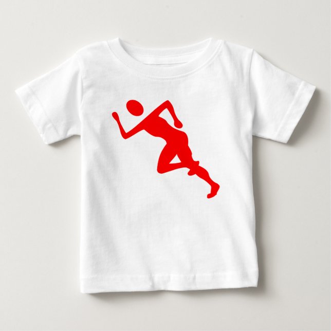 Running - Red Baby T-shirt (Vorderseite)