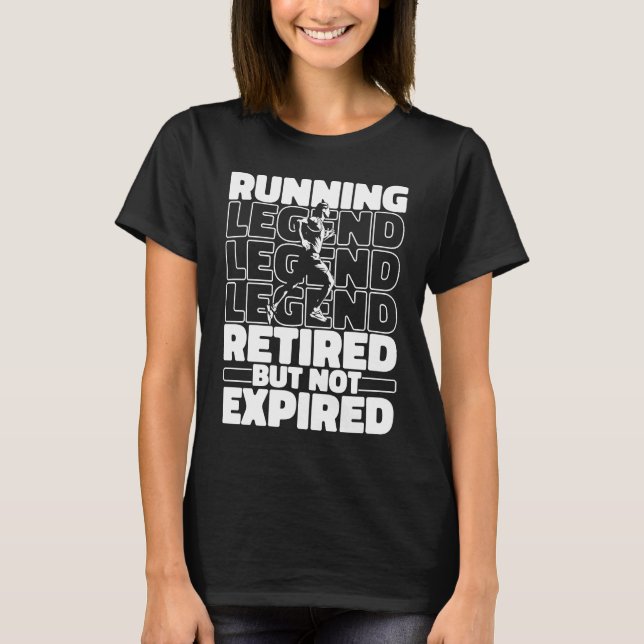 Running Retired Jogging Run Jogger  Runner T-Shirt (Vorderseite)