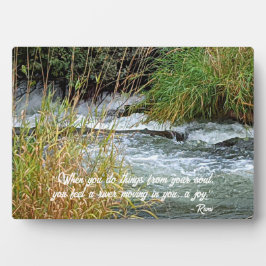 Running River Rumi Poetry Verse Fotoplatte