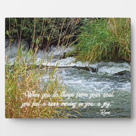 Running River Rumi Poetry Verse Fotoplatte