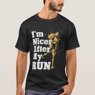 Running Runner Halbmarathon Vintag bin ich Nicer A T-Shirt