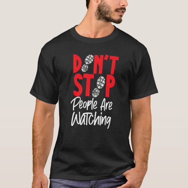 Running Runner Halbmarathon Zuschauer sehen tun T-Shirt (Vorderseite)