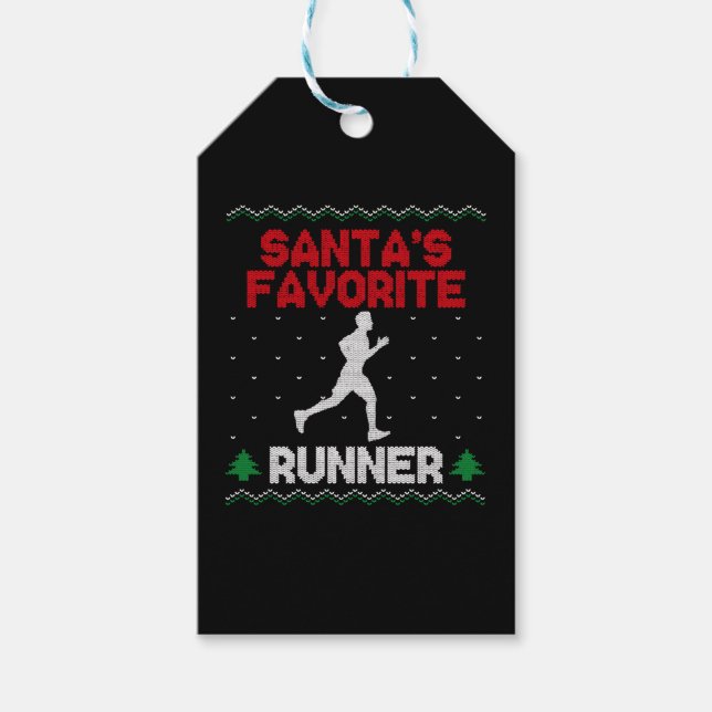 Running Runner Half Marathon Ugly Geschenkanhänger (Vorderseite)