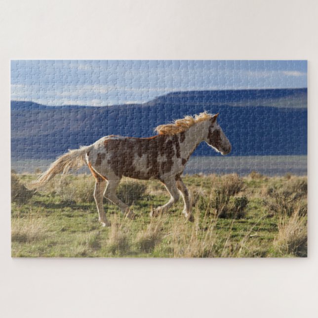 Running Stallion, Steens Mountains, Oregon Puzzle (Horizontal)