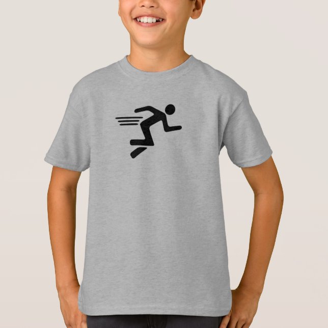 Running Stick Man T-Shirt (Vorderseite)