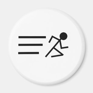 Running Stickman Magnet