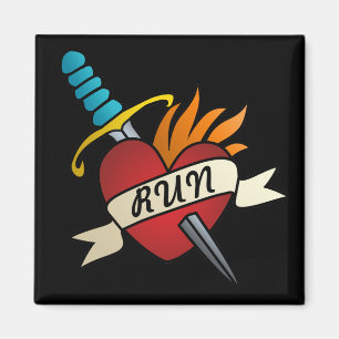 Running Tattoo Magnet