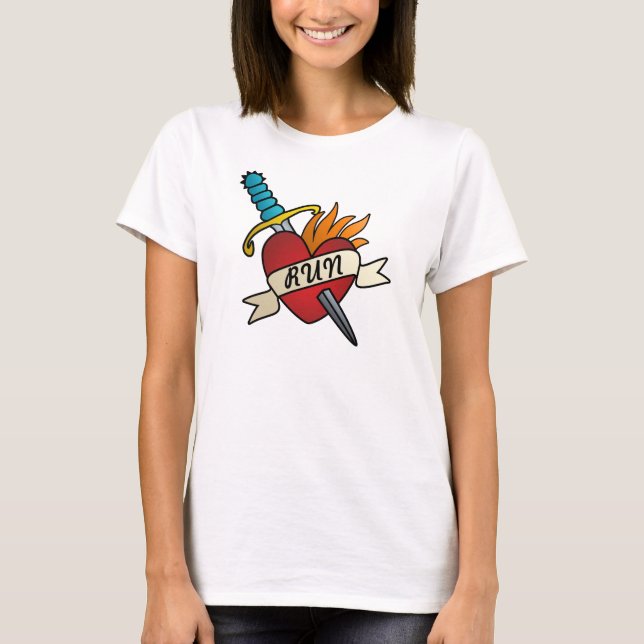 Running Tattoo Runners T - Shirt (Vorderseite)