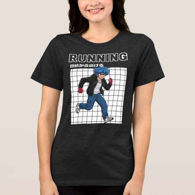 Running Tri-Blend Shirt (Vorderseite)