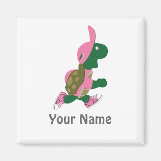 Running Turtle Personalize Magnet