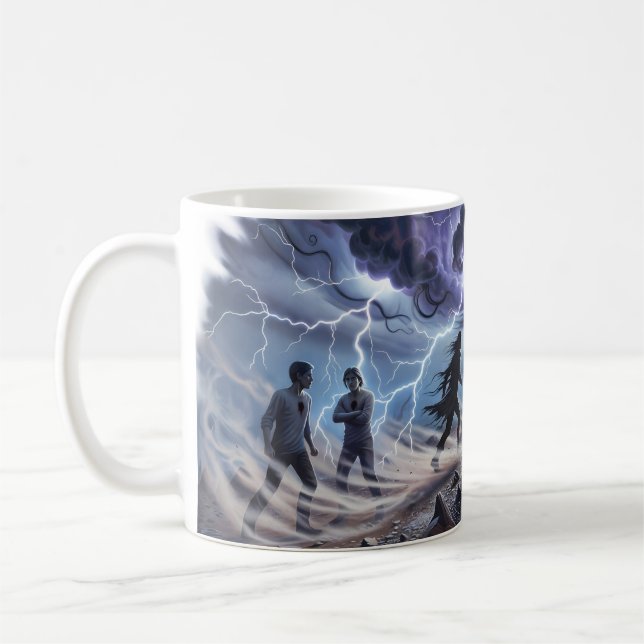 Running Up That Hill — Sturm und Blitzschlag M Kaffeetasse (Links)