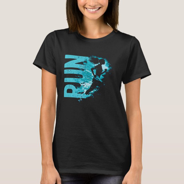 Running Walking  Runner Girls Women  1 T-Shirt (Vorderseite)