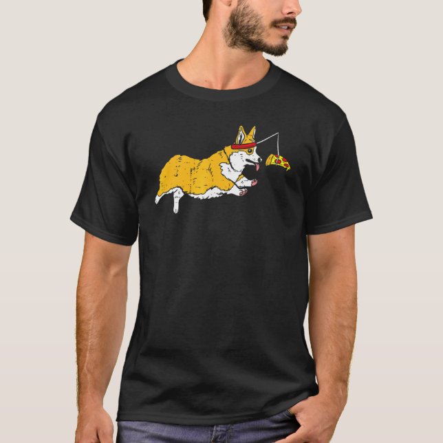 Running Welsh Corgi Corgi T-Shirt (Vorderseite)