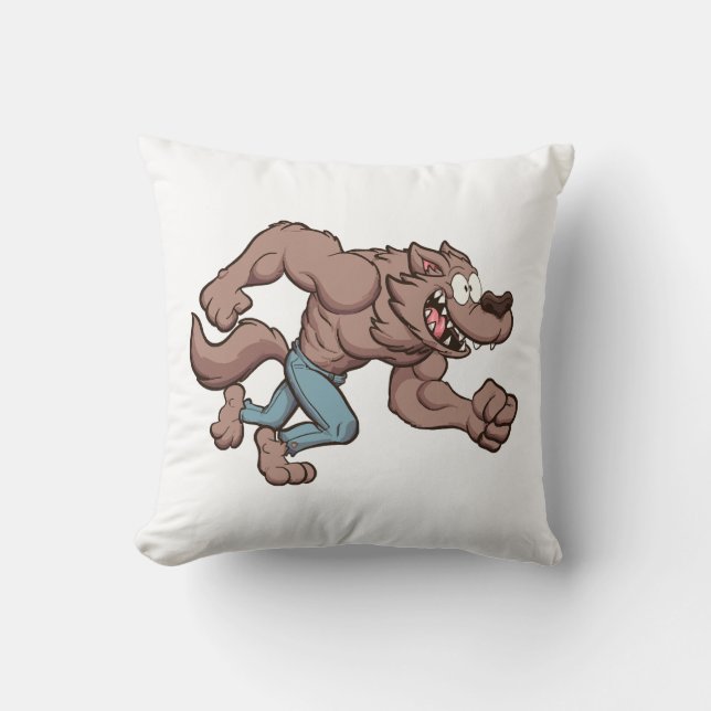 Running Werewolf Kissen (Vorderseite)