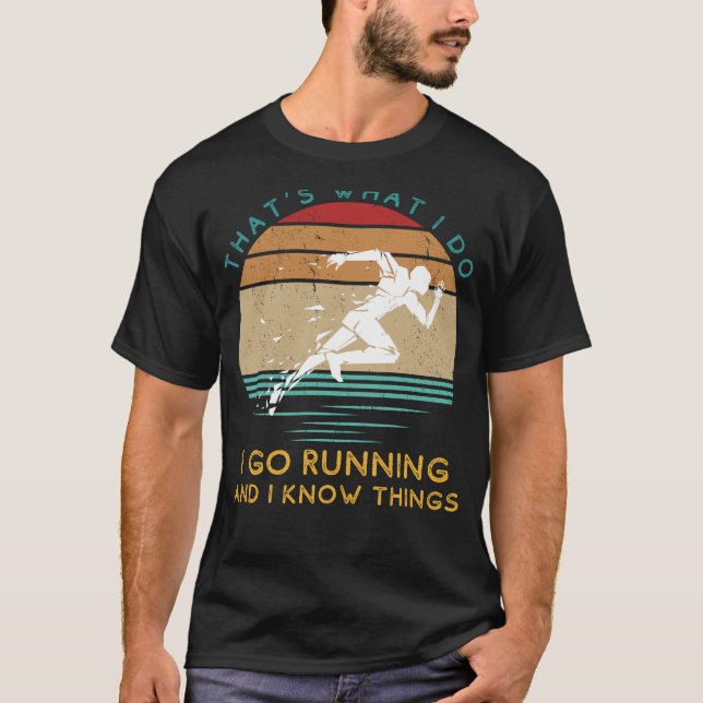 Running Whiz: Strides & Quirky Insights Fun T-Shir T-Shirt (Vorderseite)