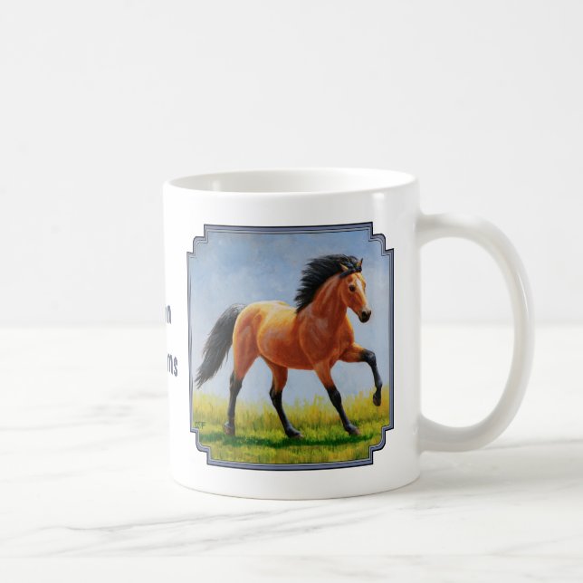 Running Wild Buckskin Horse Tasse (Rechts)