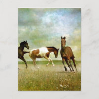Running Wild Horses - Vintage kreative Kunst