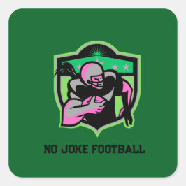 RunningBack Quadratischer Aufkleber