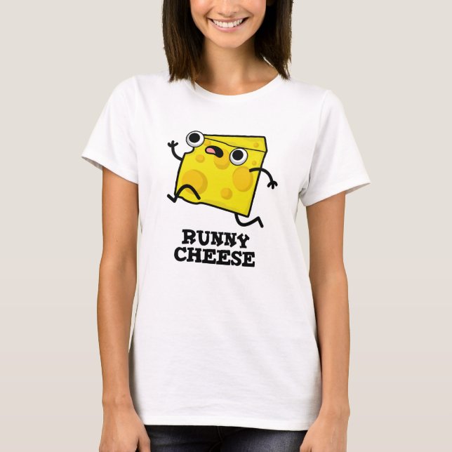 Runny Cheese Funny Food Puff T-Shirt (Vorderseite)