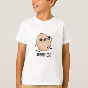 Runny Egg Funny Running Egg Puff T-Shirt