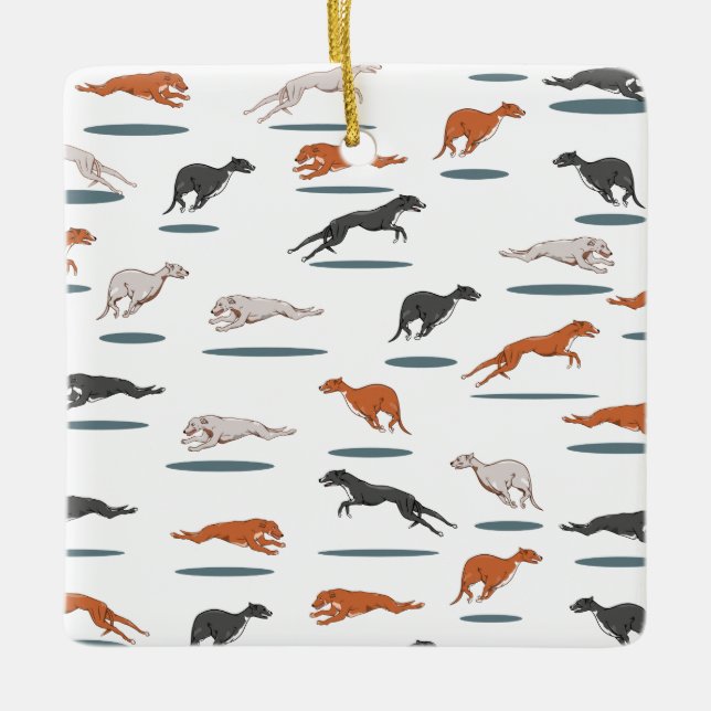 RUNNY GRAY HOUND 12000 TRANS KERAMIKORNAMENT (Vorderseite)
