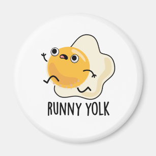 Runny Yolk Funny Food Egn Pun Magnet