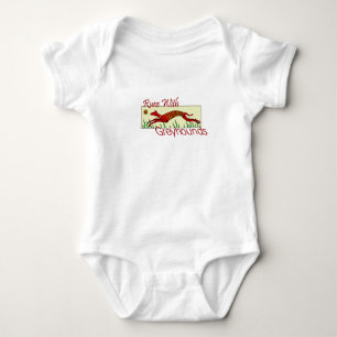 Runs mit Greyhounds Baby Bodysuit Baby Strampler
