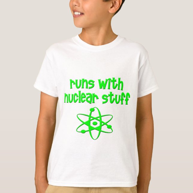 Runs mit Nuklearem Stoff T-Shirt (Vorderseite)