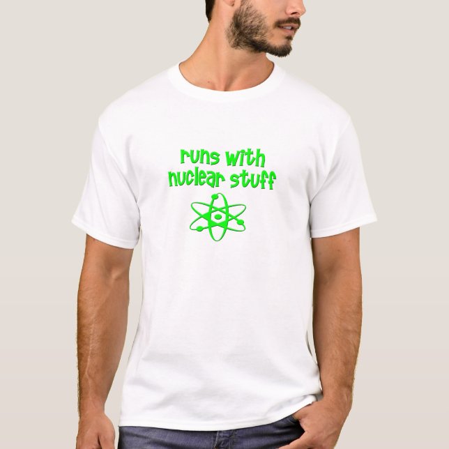Runs mit Nuklearem Stoff T-Shirt (Vorderseite)