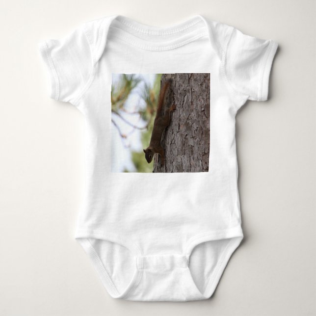 Runter-Eichhörnchen Baby Strampler (Vorderseite)