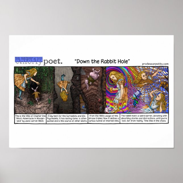 Runter zum Kaninchenloch Poster (Vorne)