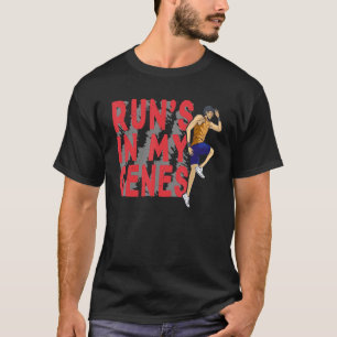 Runu2019s in meinem Genes-Marathon und läuft T-Shirt