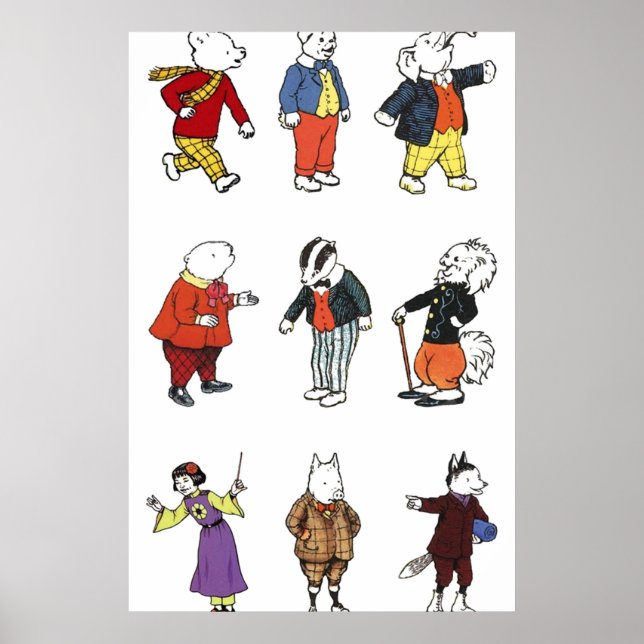 Rupert Bear und Freunde Poster (Vorne)