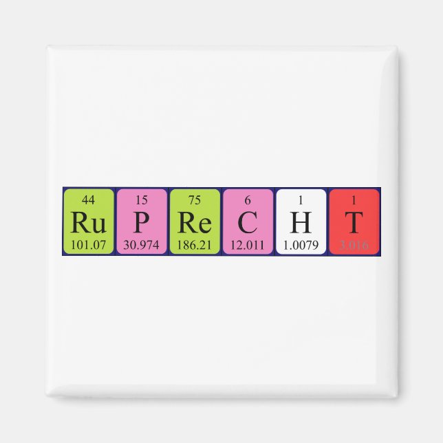 Ruprecht-Periodenmagnet Magnet (Vorne)