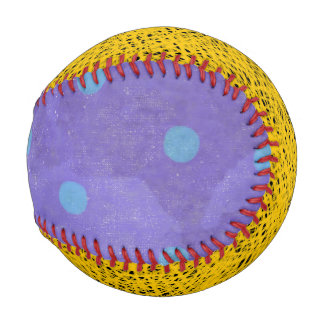 Rupydetequila Lila und gelb - Polka - Punkte aquam Baseball