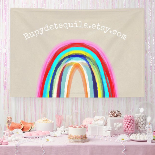 Rupydetequila Rainbow Banner (Party)