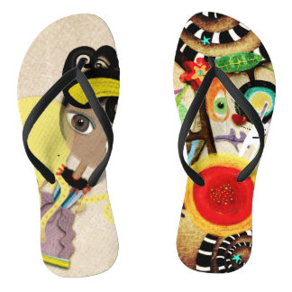 Rupydetequila Shoe Original Illustrationen Flip Flops