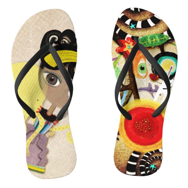Rupydetequila Shoe Original Illustrationen Flip Flops (Fußbett)