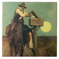 "Rural Delivery" Western Art von NC Wyeth