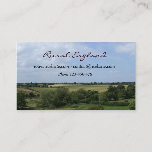 Rural England Business Card Visitenkarte (Vorderseite)