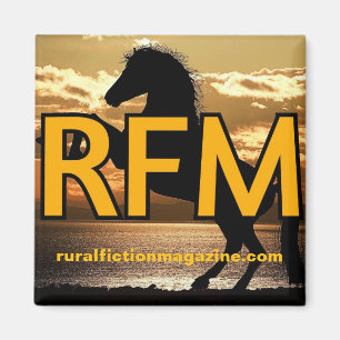 Rural Fiktion Magazine Logopferd Magnet