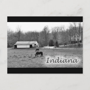 Rural Indiana Postkarte