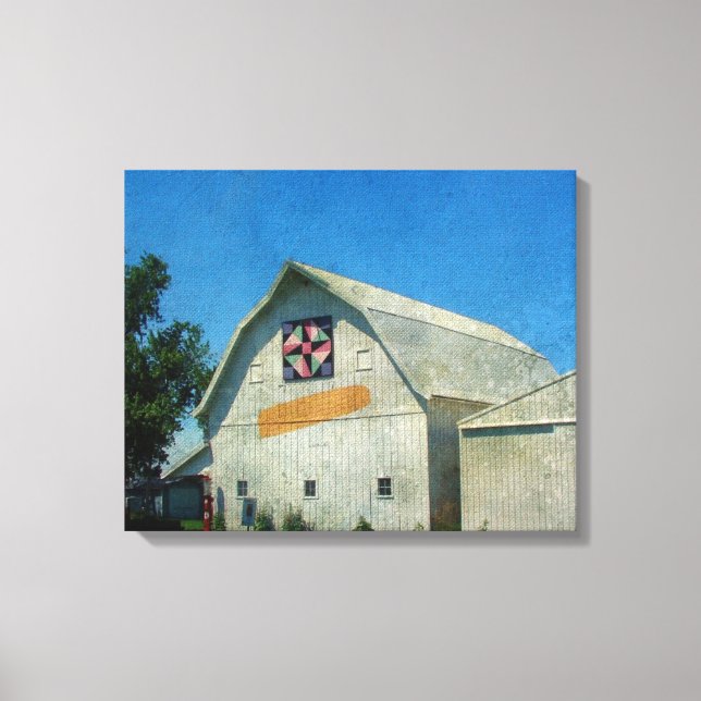 Rural Iowa Barn Leinwanddruck (Vorderseite)